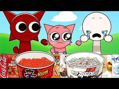 WYRUM is NOT a MONSTER... Incredibox Sprunki - Convenience Store MUKBANG | ASMR | Animation | MYMY