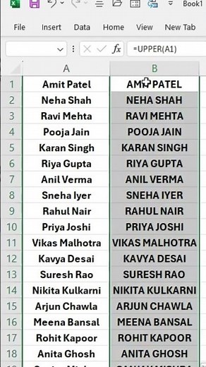 Excel LOWER, UPPER & PROPER Functions Explained in 60 Seconds | Text Case Formula #excel #exceltips