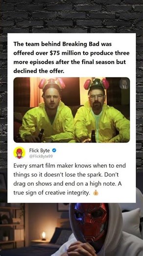 Breaking Bad Team Declined Over 75 Million Offer for Three More Episodes