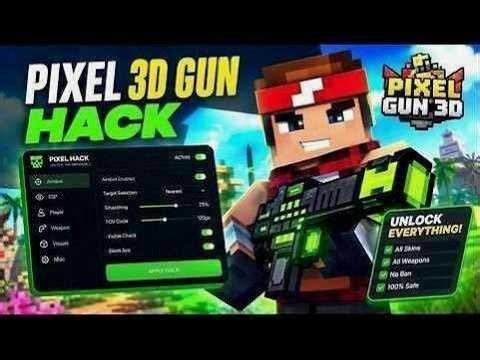 Pixel Gun 3D Hack 2026 - Mod Menu - Free Gems + Unlock All PC 🎮 100% WORKING
