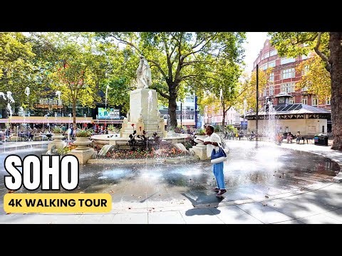 Soho London Walk in 4K 🇬🇧 | Exploring the Streets by Day Walking Tour