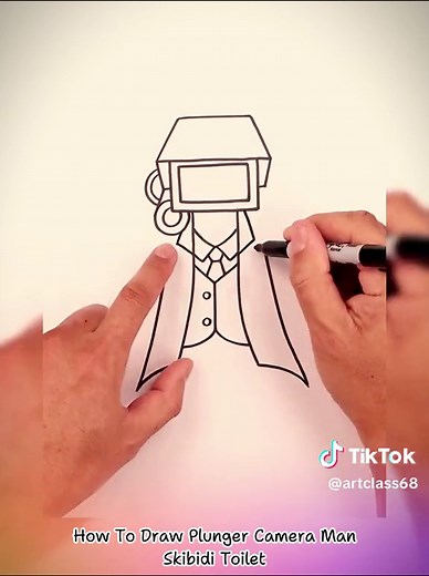 How To Draw Plunger Camera Man - Skibidi Toilet