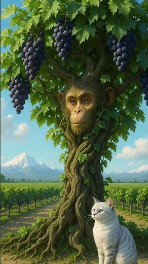 Monkey Turns Into a Grape Tree?! | Magical Animal Transformation Story
