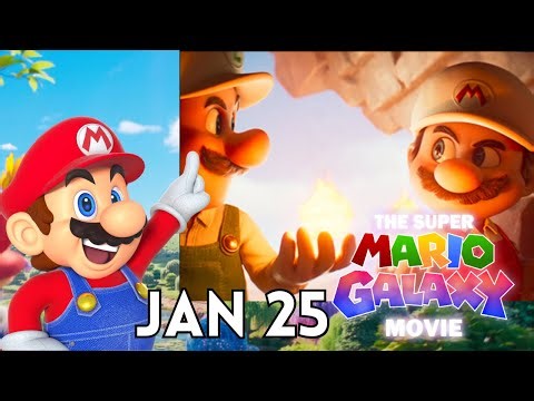NEW SUPER MARIO GALAXY MOVIE TRAILER ON JAN 25 & New Look At Mario And Luigi!!!!