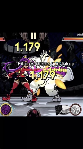 Diferencias entre Filia y Fukua en Skullgirls