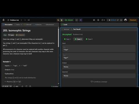 205 Isomorphic Strings