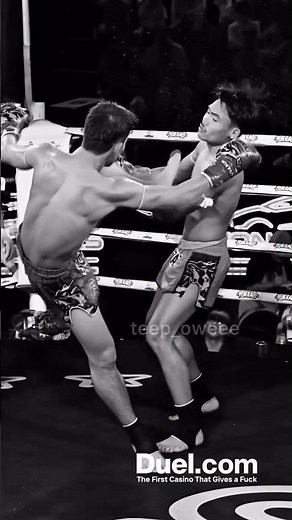 Relentless question mark head kick KO