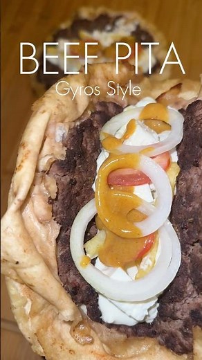 Beef Pita Gyros Style 🥙🔥