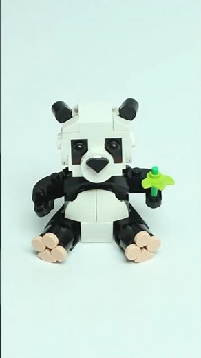 Adorable LEGO baby panda build