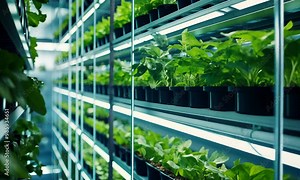 Indoor Farming: A Modern Approach to Growing Fresh Produce Stock Video