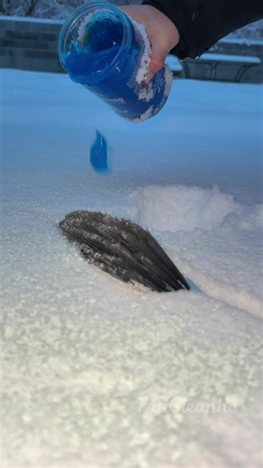 A little chaotic snow day concrete cleaning ❄️. Enjoy the slushy wet soapy sounds of cleaning asmr. 🫧 wanted to play in the snow a little and enjoy the blue snowy suds #cleantok #snowremoval #cleaningasmr #cleanwithme #brushasmr