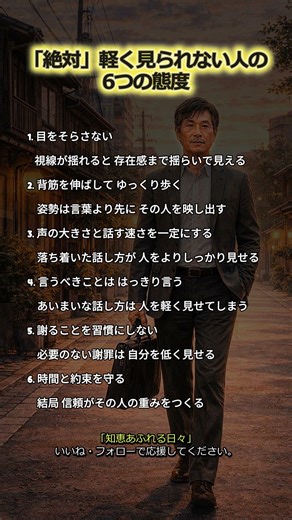 「絶対」軽く見られない人の6つの態度 #軽く見られない人 #大人の品格 #信頼される人 #話し方のコツ