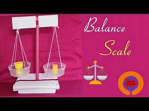 How to make a Balance scale || Diy balance scale with waste sweet box