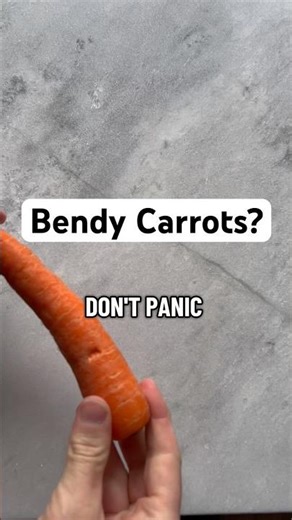 Bendy carrots? You can still use them on your Roast dinner!! ✨ #foodsafety #foodshorts