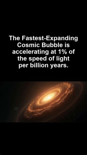 The Fastest Expanding Cosmic Bubble