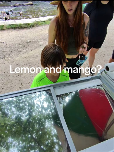 Kid asked for lemon and Mango, why did i make a cherrmango? #icecream #park #nyc #Italianice #brooklynice66