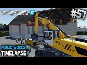 Epic Industrial Demolition 🚧 Liebherr 960 Crushes It 👷 Public Works in FS22