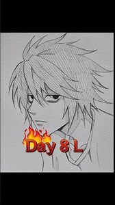 (Day 8 )L draw #viralshorts #art #deathnote