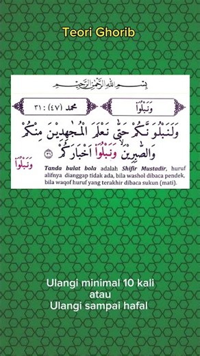 Learning Ghorib Verses | Examples of Reading Sifir Mustadir in the Quran