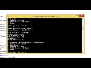 Simple Book Shop Management System using C++