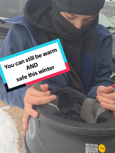 Old man winter won't stop you from riding with this under helmet winter ski mask. Designed to keep you warm and safe. Put this on to keep your head, neck and face warm, it's thermal! Then, put your Helmet right over the top. Ride on! #ebike #ebikestyle #ridstar #talaria #surron