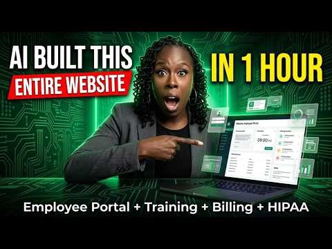 I Built a Full Employee Portal Website in Under 1 Hour Using AI (No Coding Required)