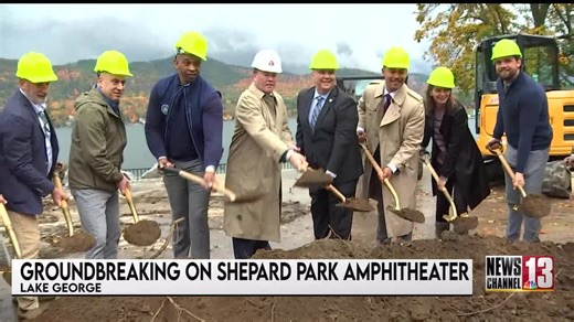 Lake George breaks ground on new Shepard Park Amphitheater
