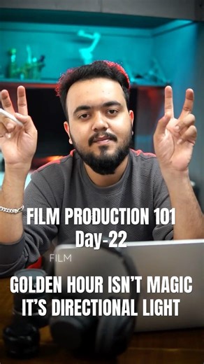 Golden Hour Isn’t Magic — It’s Directional Light. #learnfilmmaking #cinematography #goldenhour