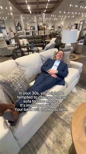 Don't buy that cheap sofa in your 30's...