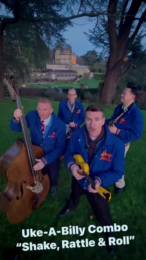 The Jive Aces Uke-A-Billy Combo with “Shake, Rattle & Roll”. Come and see us live! Dates at http://www.jiveaces.com/tour. #ukulele #uke #ukeabilly #rockabilly #juve #jazz #swing #blues #swingband | The Jive Aces