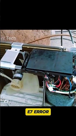 If your AUX inverter shows E7, don’t blame the indoor unit—the real fault is outside.”