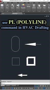 How to Use Polyline in AutoCAD | HVAC Drafting | HVAC Ducting | AutoCAD Tutorials | #autocad