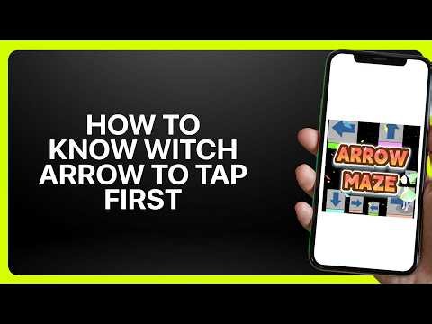 How To Know Which Arrow To Tap First in Arrow Maze! Tutorial