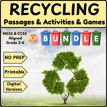 Recycling Bundle - Passages, Activities, Posters, Games, Worksheets, Earth Day