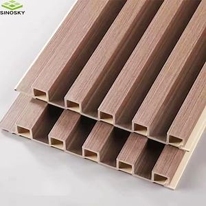 [Hot Item] 3D Interior Decorative Fluted Cladding PVC Fence Plastic WPC Wall Panel PVC Board