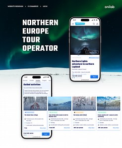 Tour operator website UX/UI design case study - Onilab LLC.
