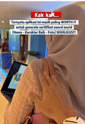 Template Sertifikat Karakter Baik untuk Murid