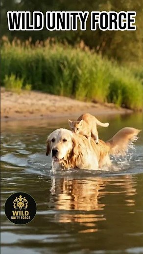 Unbelievable! Watch as a Brave Dog Saves Cat From River in a True animal-to-animal rescue