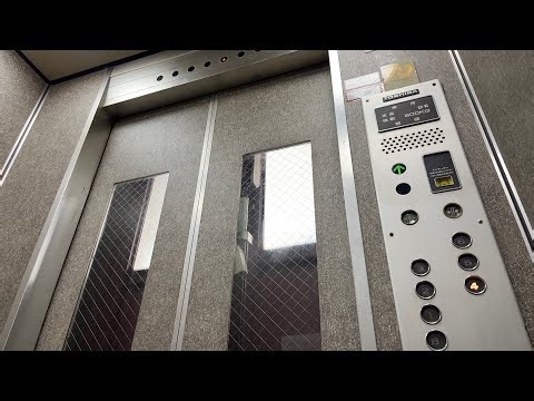 【超絶レア】原型かつ防犯窓付き！東芝のレトロなエレベーター