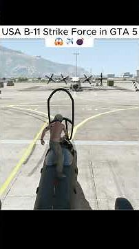 USA B-11 Strike Force in Grand Theft Auto V 😱✈️💣 | Ultimate Bomber Attack #Shorts