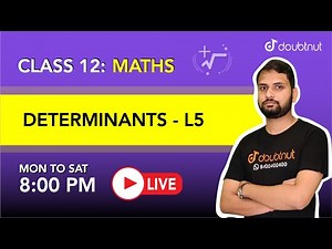 DETERMINANTS | Cramer's Rule |Class 12 Maths | 8 PM Class By Arun Sir |L5| English Medium | Doubtnut