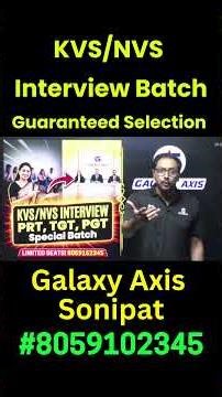 KVS, PRT, TGT, PGT New Batch Start | Mock INTERVIEW 2026 l Strategy l Preparation tips #govtteacher