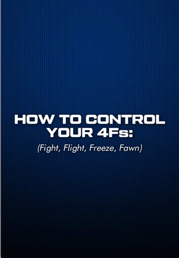 Understanding the 4 Fs of fear and stress 🧠✨ - Fight: Confront the threat head-on. - Flight: Escape to safety. - Freeze: Pause or shut down. - Fawn: People-please to avoid conflict. Learn to recognize and control your response to stay in charge 💪 #MentalHealth #SelfAwareness #StressManagement