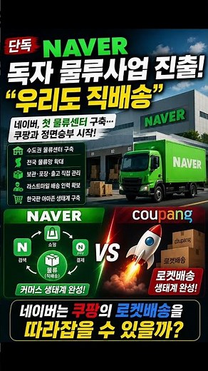 Naver’s Big Transformation Begins! Entering Direct Delivery to Take On Coupang