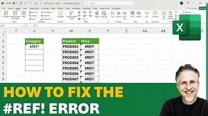 How to Fix the #REF!  Error in Excel
