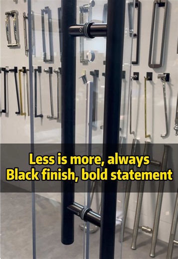 Black Finish Door Handle: Less Is More Statement