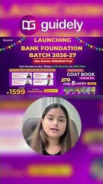 😍Free 10 GOAT Booklet for Bank 2026 Aspirants By #guidely #bankingexams #shorts #adityasir #shorts