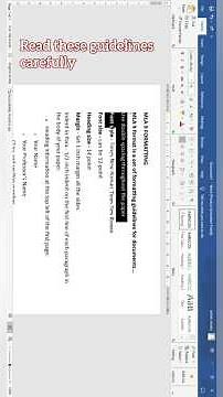 MLA 9 formatting for research papers| essay writing| official documents...#research #motivation