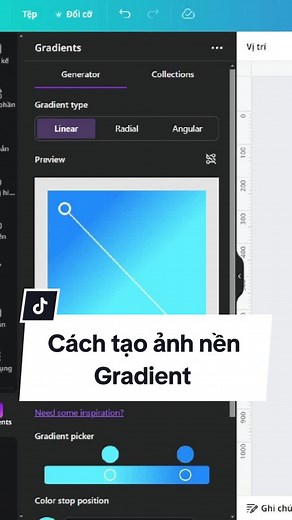 Cách tạo ảnh nền Gradient đẹp trên Canva