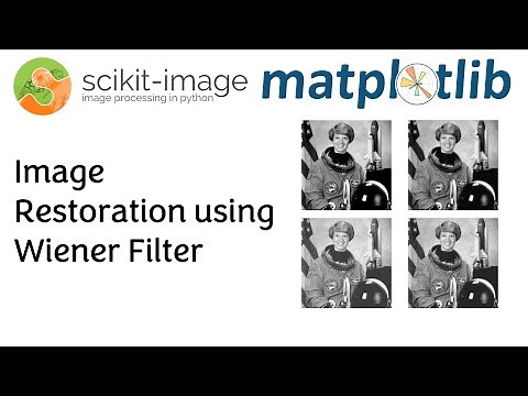 Python#24 Wiener restoration filter in Python
